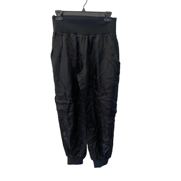 Cinq a Sept Giles Twill Cargo Joggers Small Black Sz Small - Picture 4 of 11
